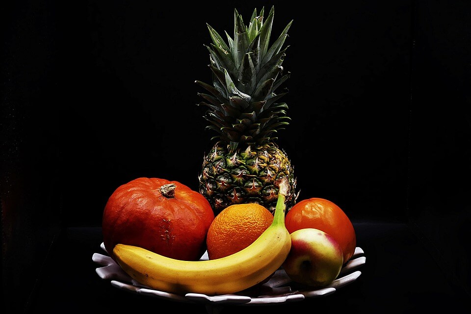 Pineapple Placed with Other Fruits