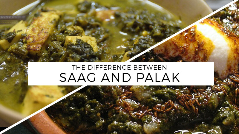 difference between saag and palak