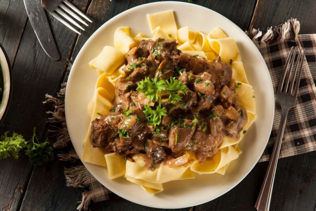 what is Beef stroganoff