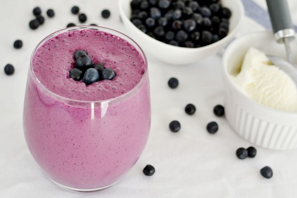 Blueberry Halo Top Milkshake Recipe
