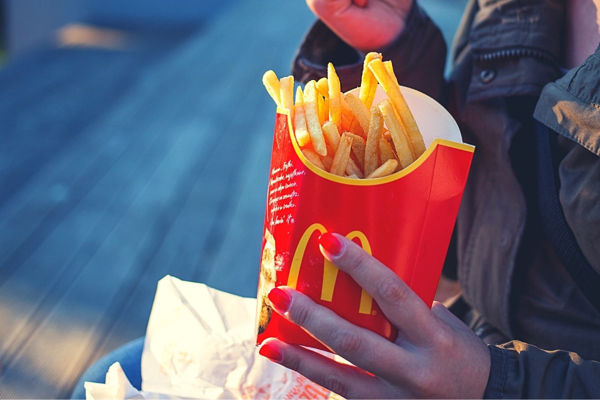 Eating McDonalds Fries