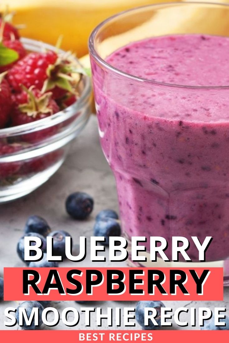 blueberry and raspberry smoothie with apple juice recipe