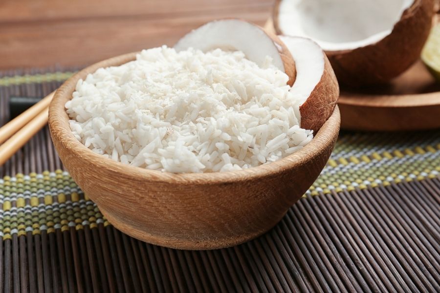 Tropical Rice - What to Serve with Coconut Shrimp