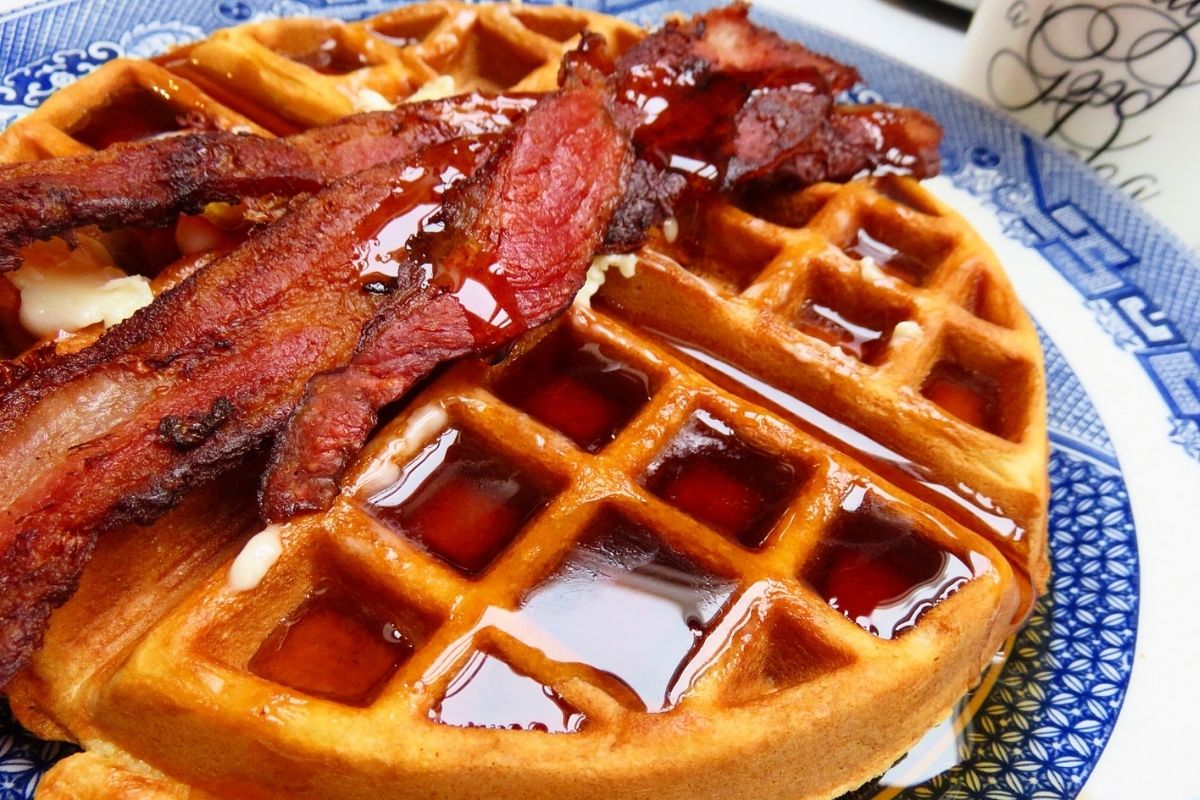 Waffles with Bacon