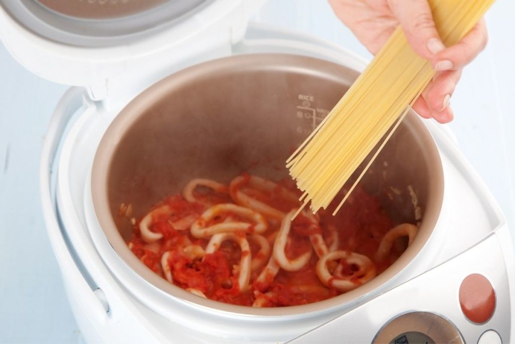 cooking pasta in rice cooker