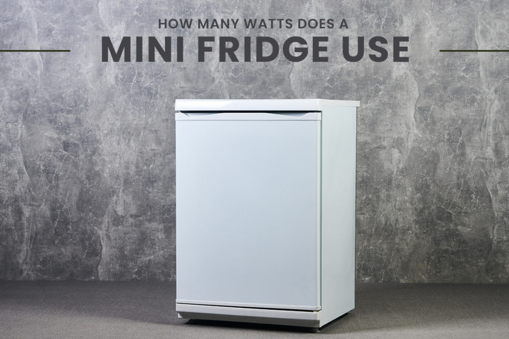 small fridge watt usage