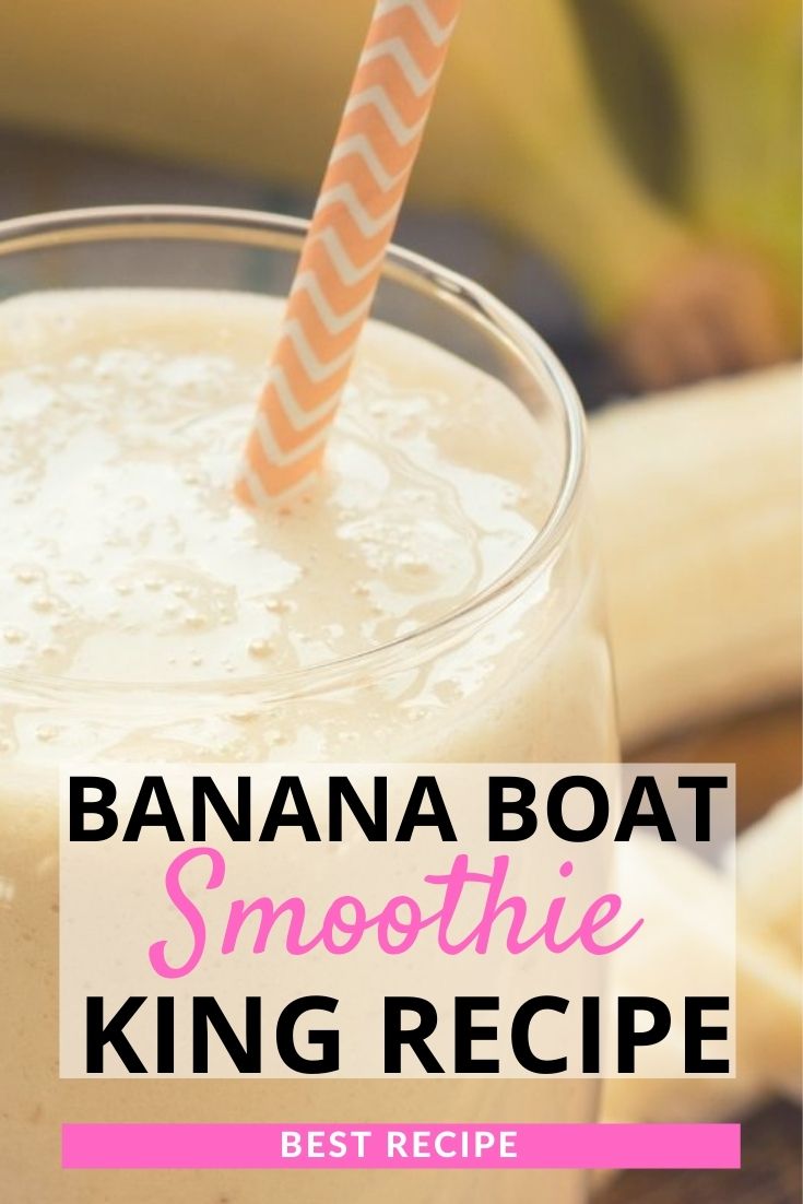 How to make a smoothie king banana boat