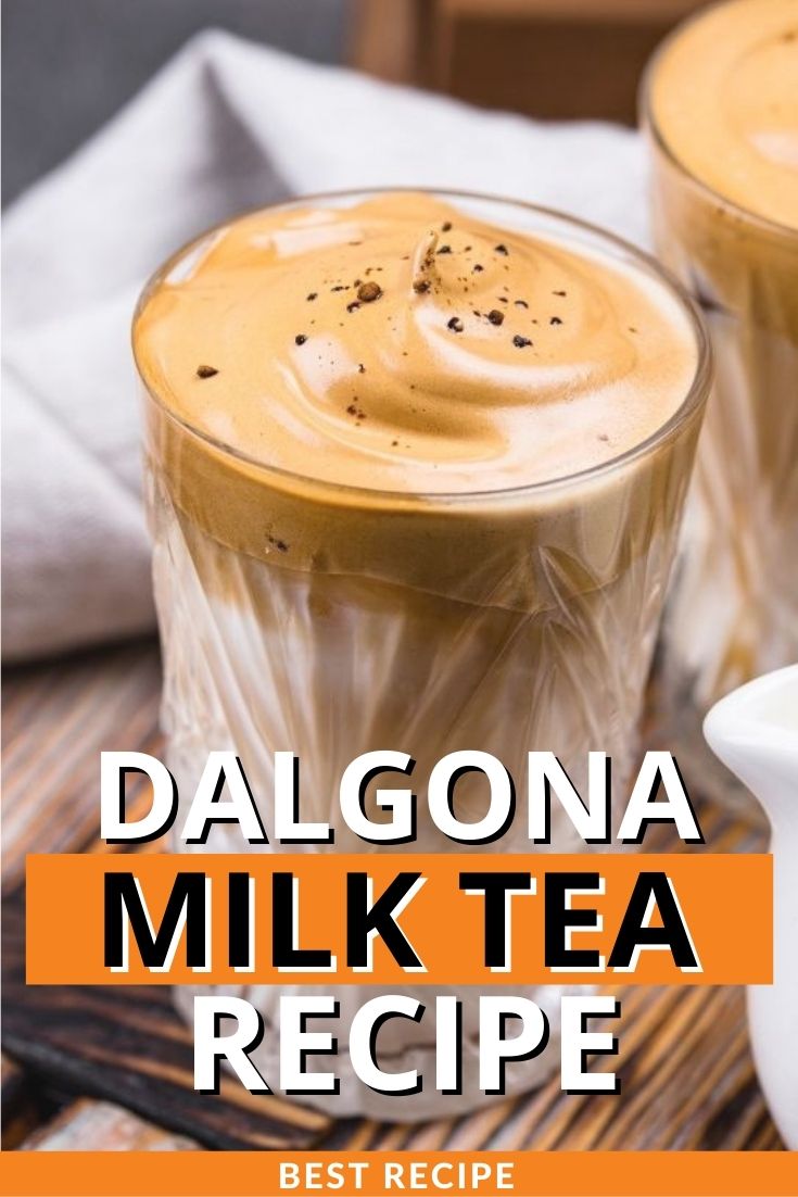 Dalgona Milk Tea Recipe