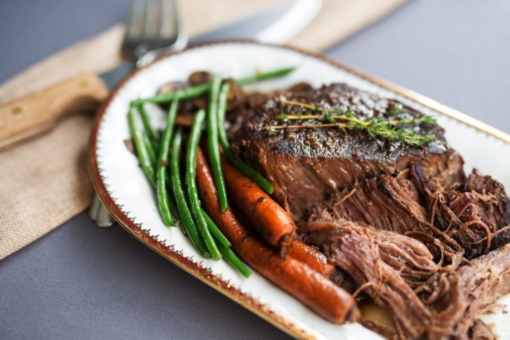  sidor för Pot Roast-rostade grönsaker