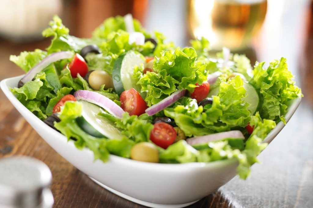 Green Salad - What To Serve With Chicken Enchiladas