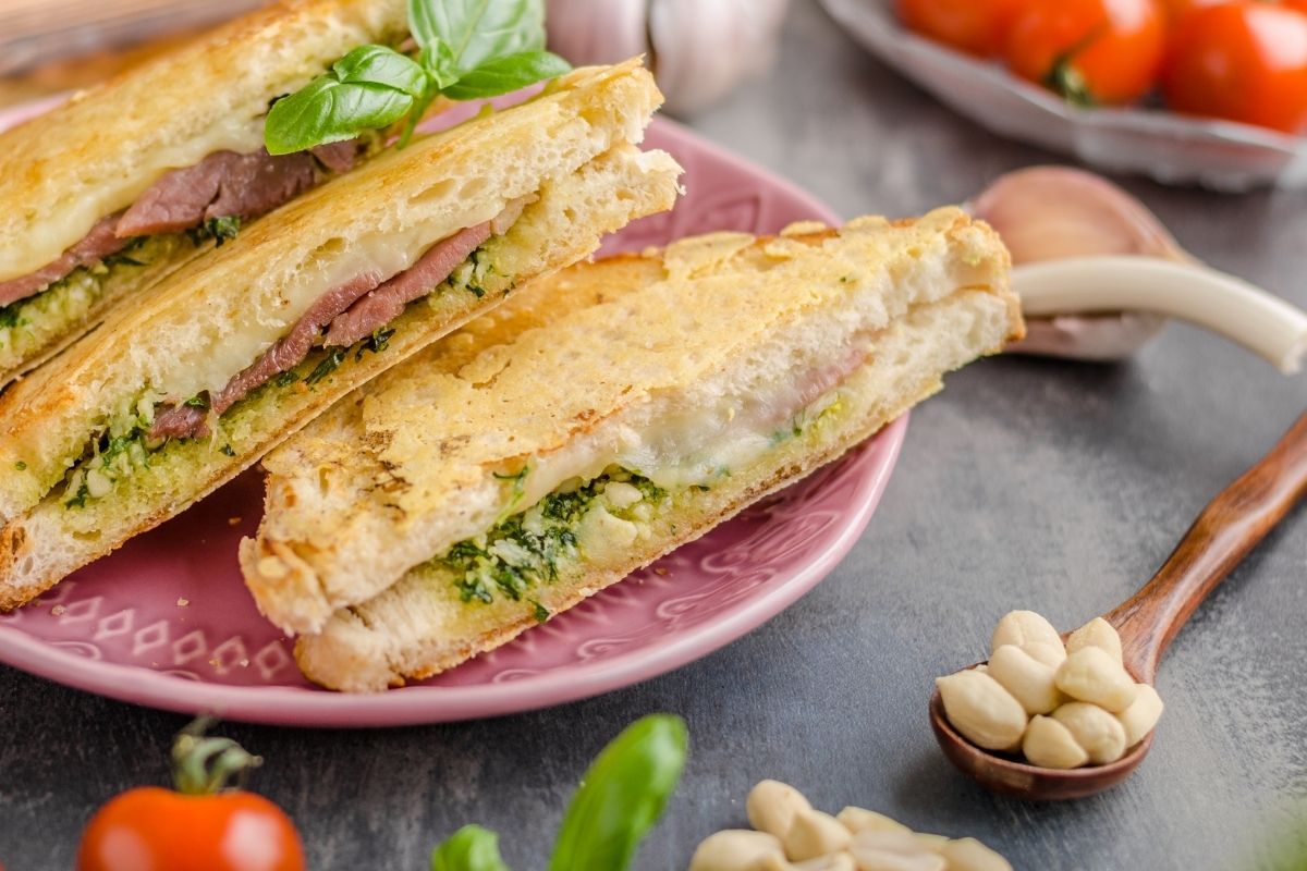 Grilled Cheese with Pesto