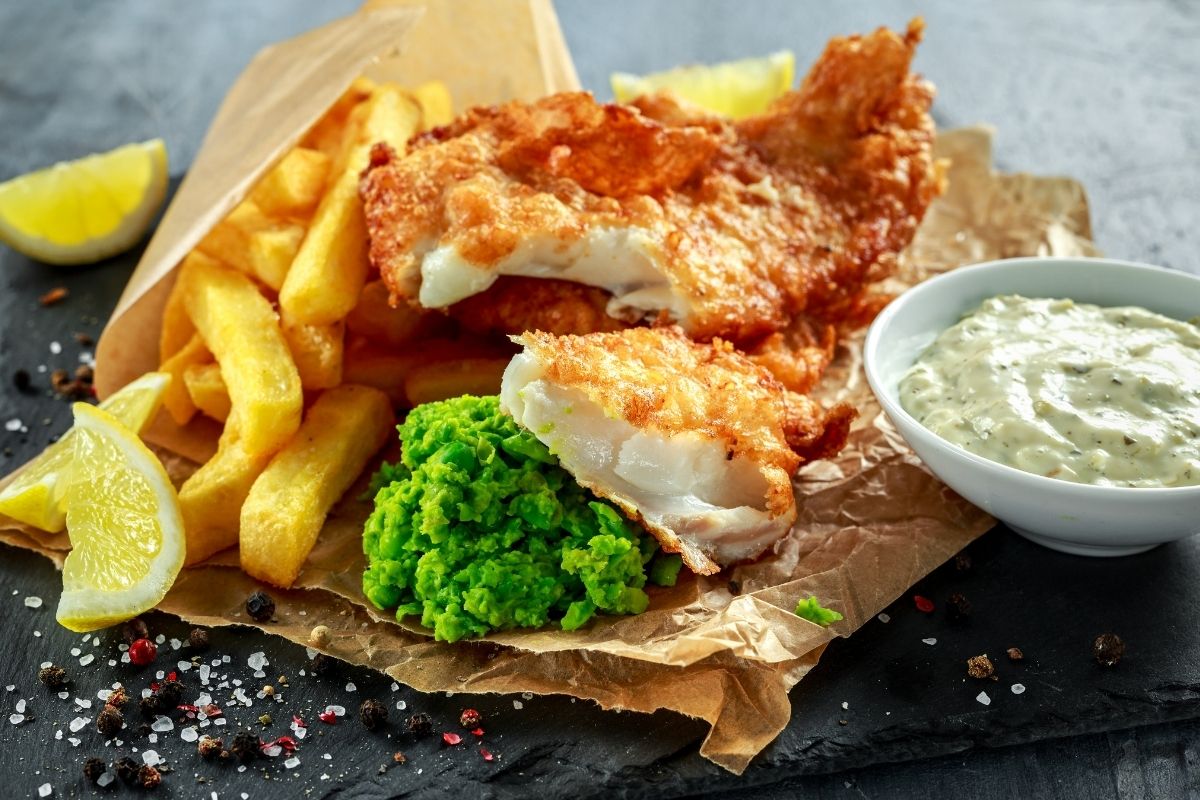 Reheat leftover fish and chips