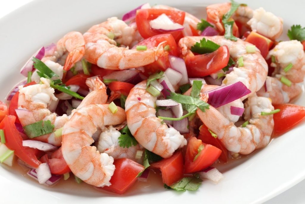 Shrimp Ceviche - What To Eat With Tomato Soup