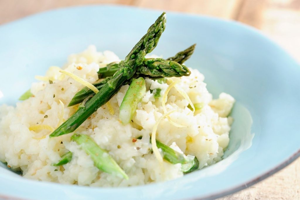 Lemon Asparagus Risotto - Best Side Dish for Lamb Chops