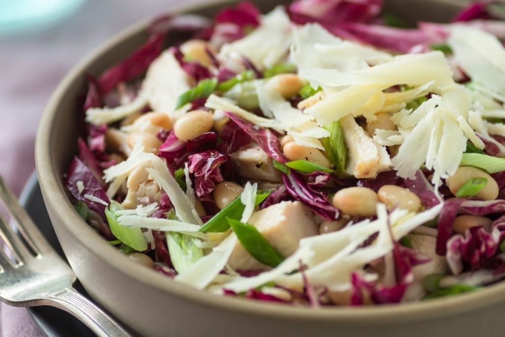 Side of Marinated White Bean & Radicchio Salad