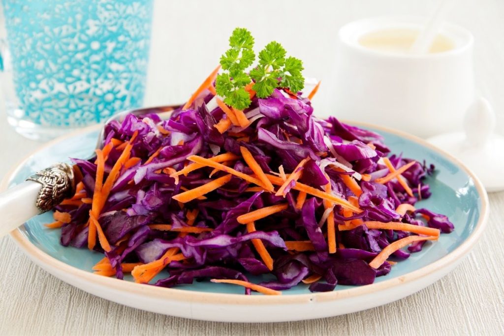 Red Cabbage Slaw Side