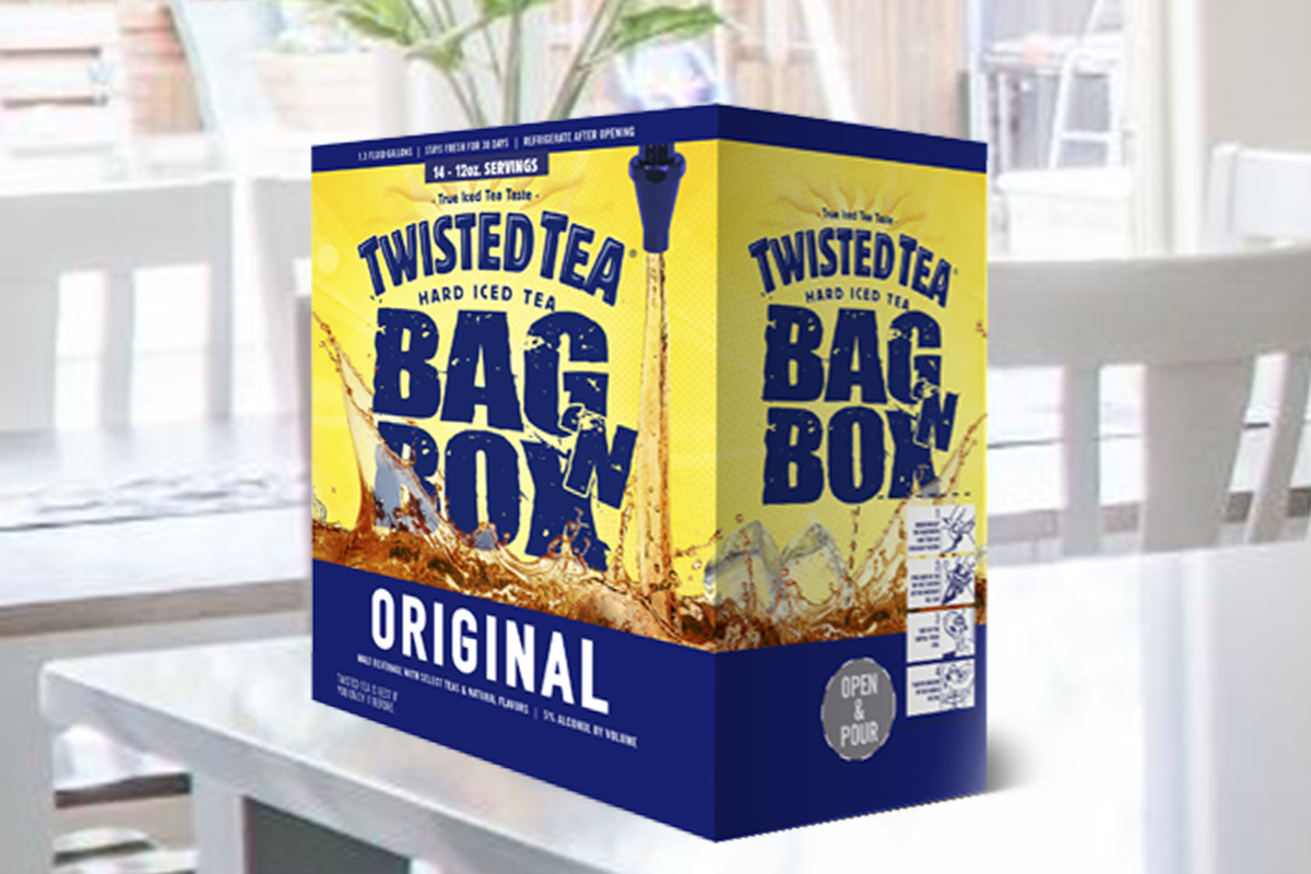 lifehack freeze a Twisted Tea bag in a box if you have a long day of , Twisted Tea