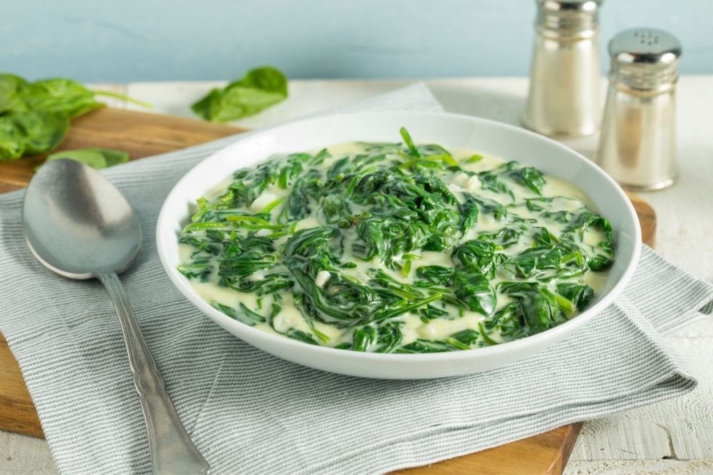 Creamy Parmesan Spinach Side Dish