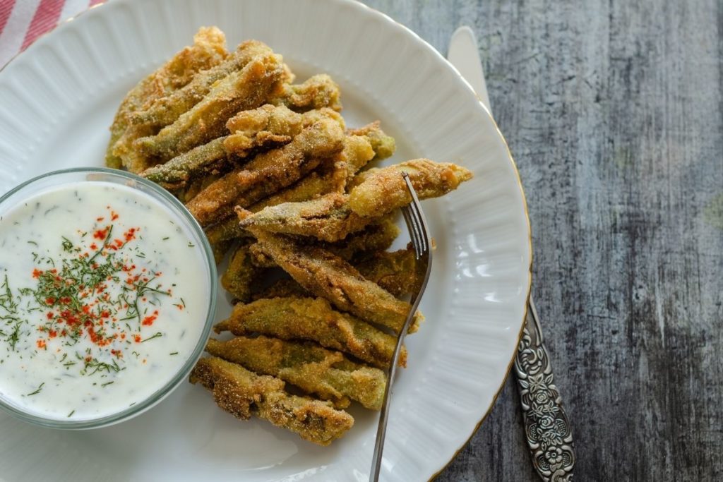 Fried Okra side dish