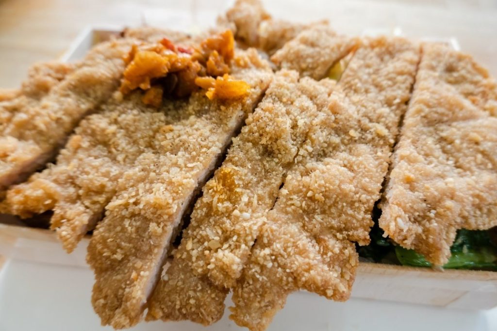 Side Dish of Fried Pork Chops