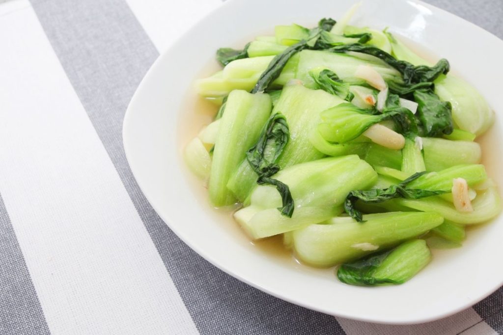 Garlic Ginger Bok Choy - What to Serve with Halibut