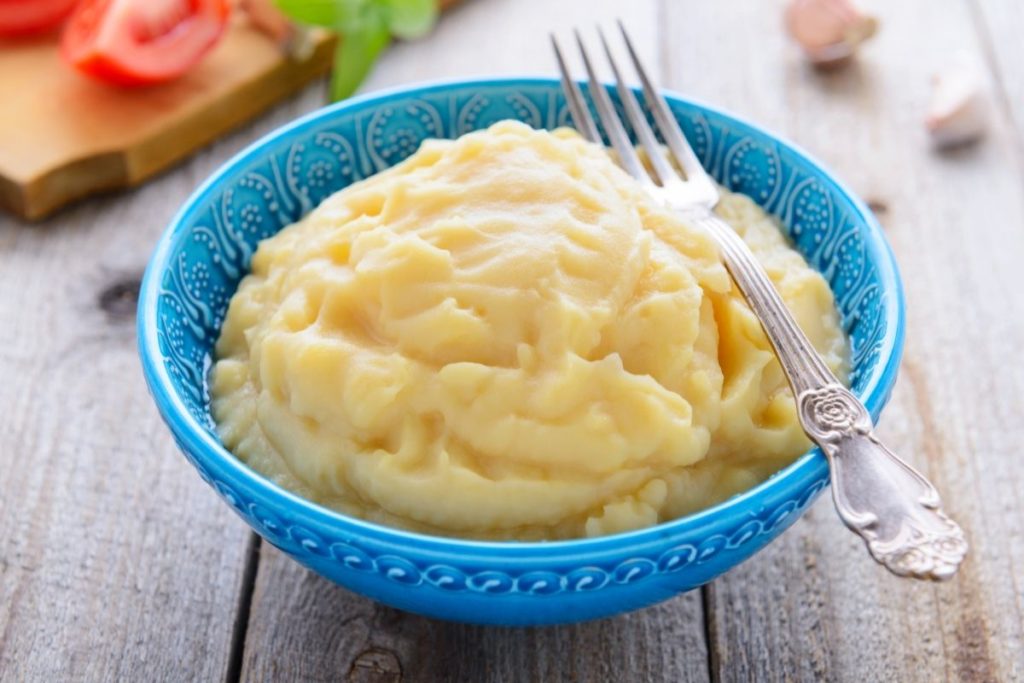 Side Dish of Roasted Garlic Mashed Potatoes 