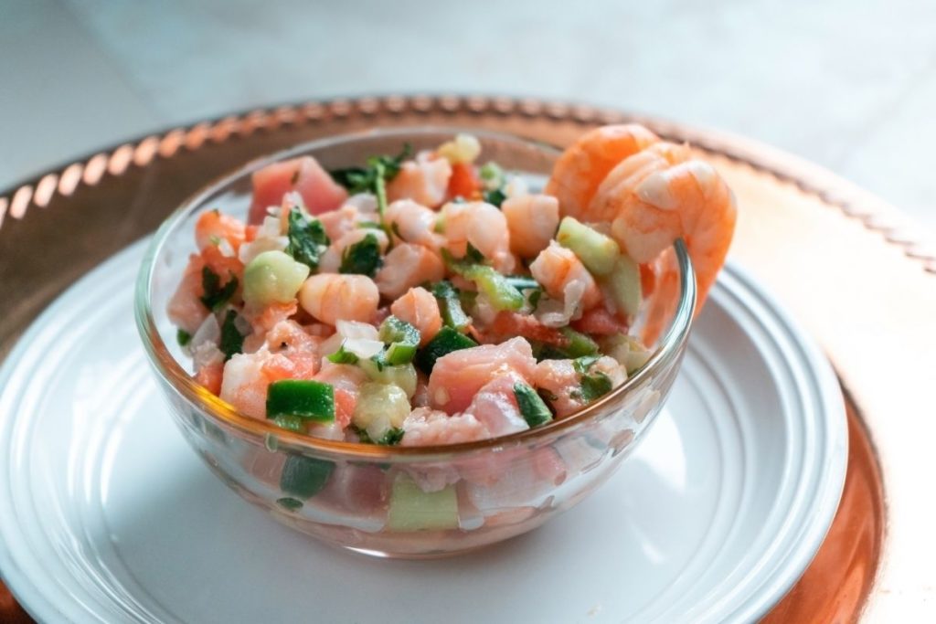 Shrimp Ceviche -What to Serve with Quesadillas