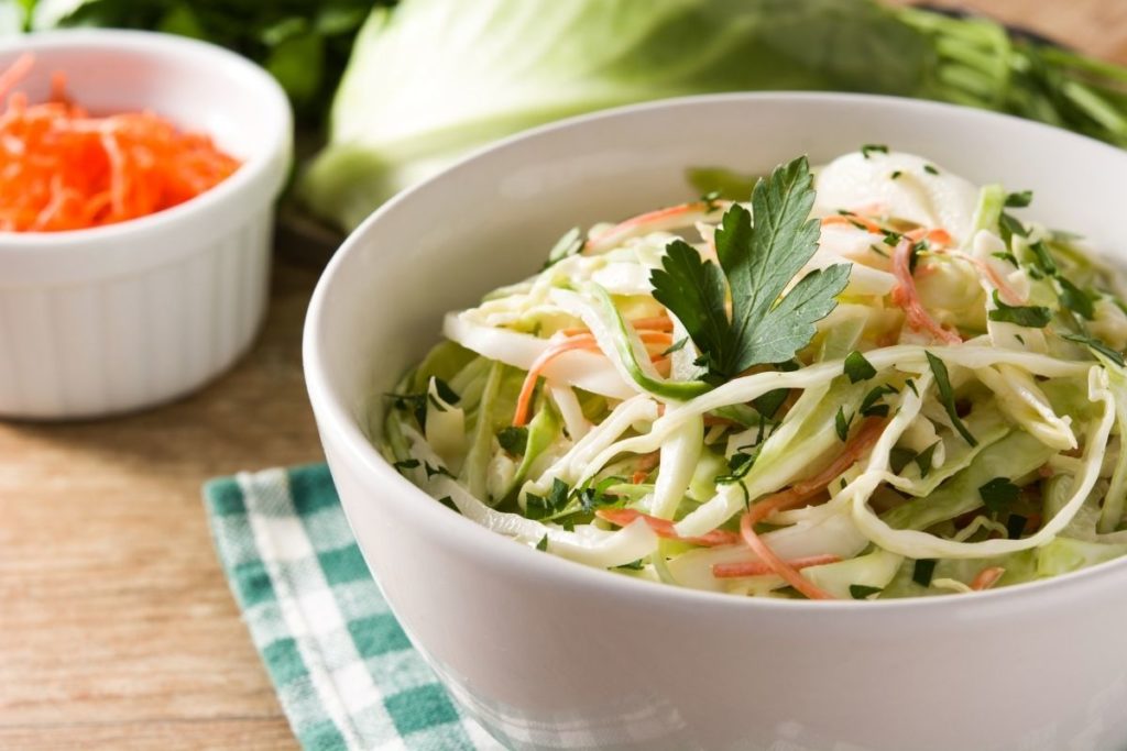 Vinegar Coleslaw - What to Serve with Potstickers