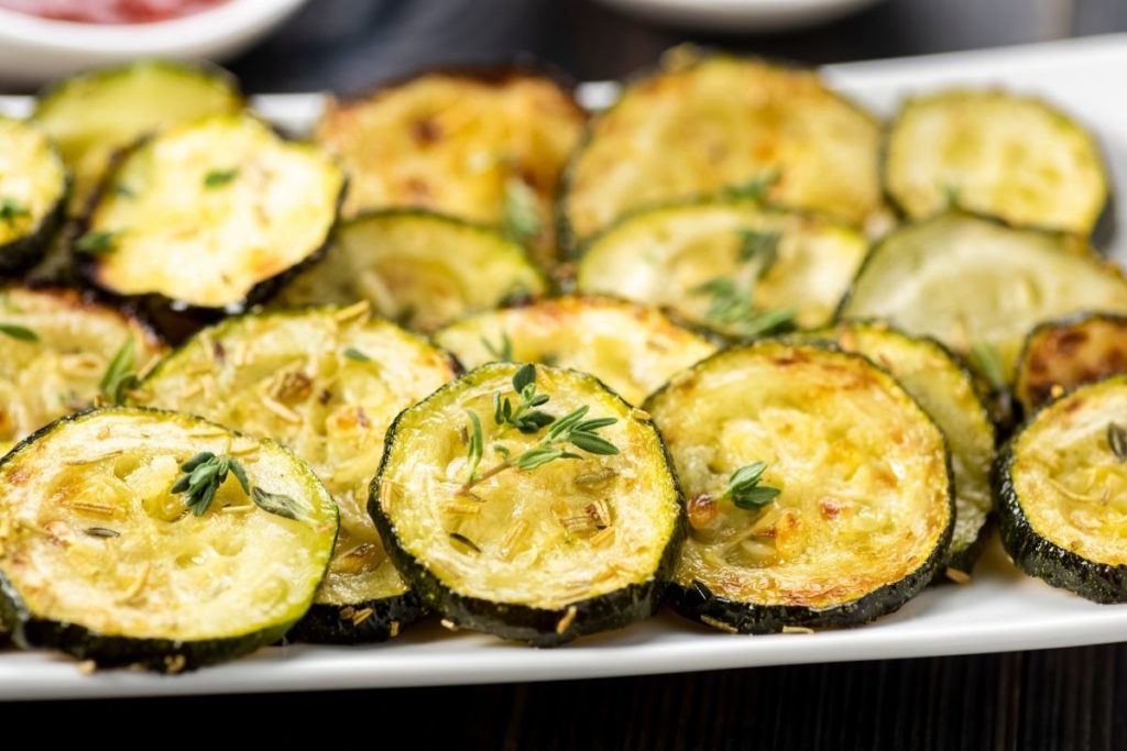 Zucchini Chips - What to Serve with Chicken Tenders