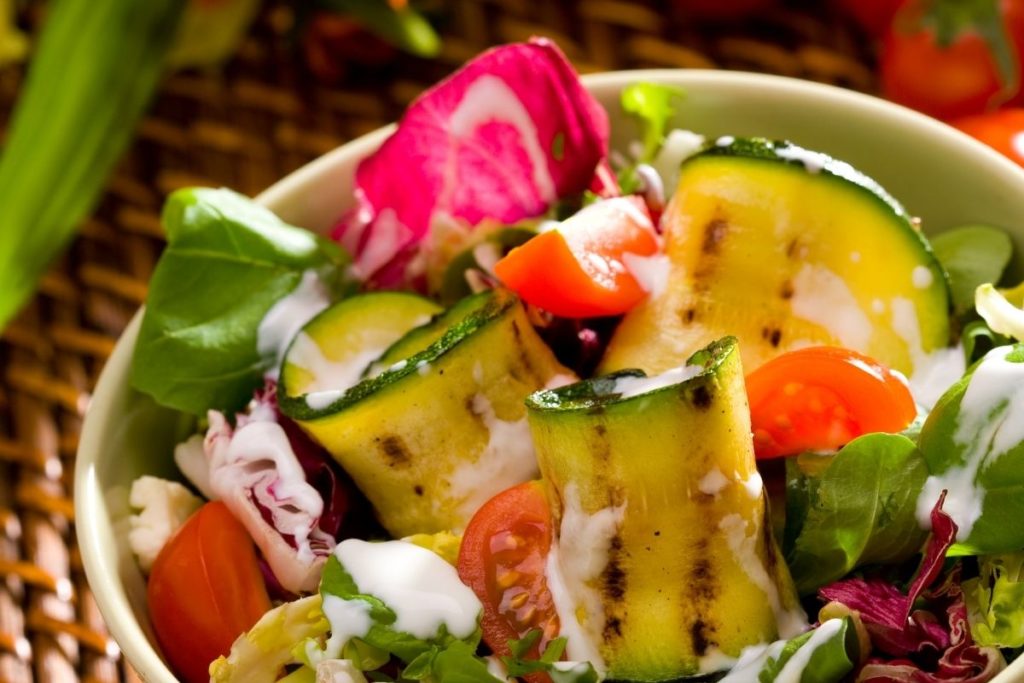 Grilled Zucchini Salad - What to Serve with Gyros