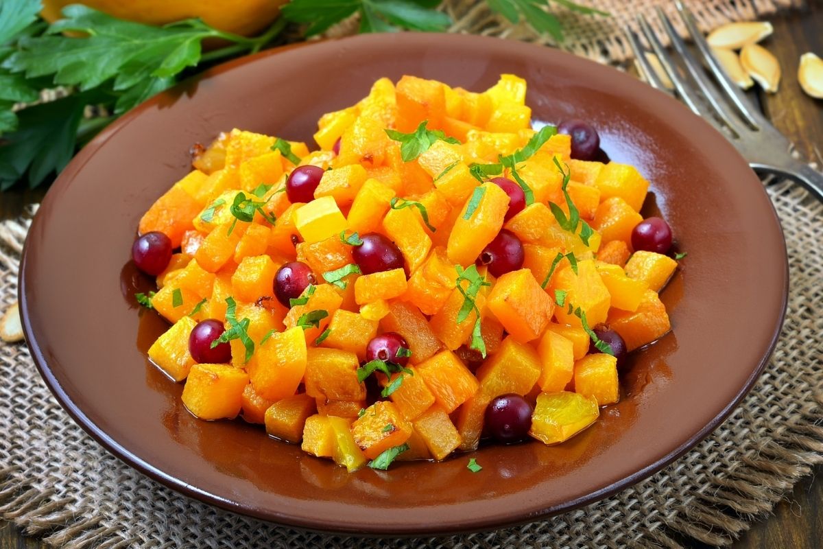 Roasted Pumpkin with Cranberry