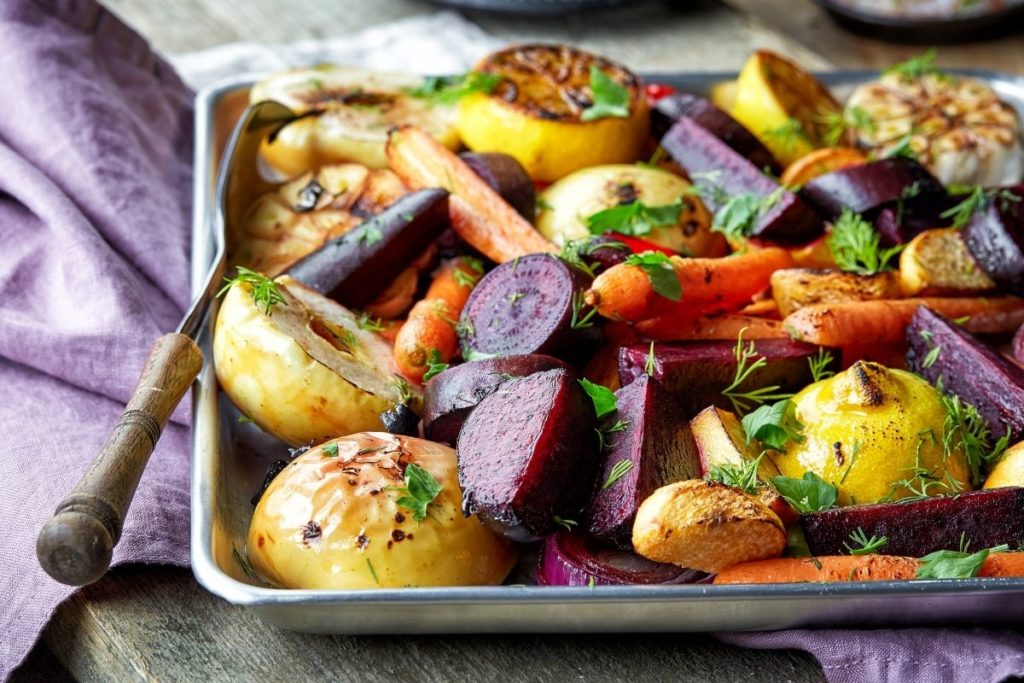 Roasted Veggies - What to Serve with Brisket Dinner