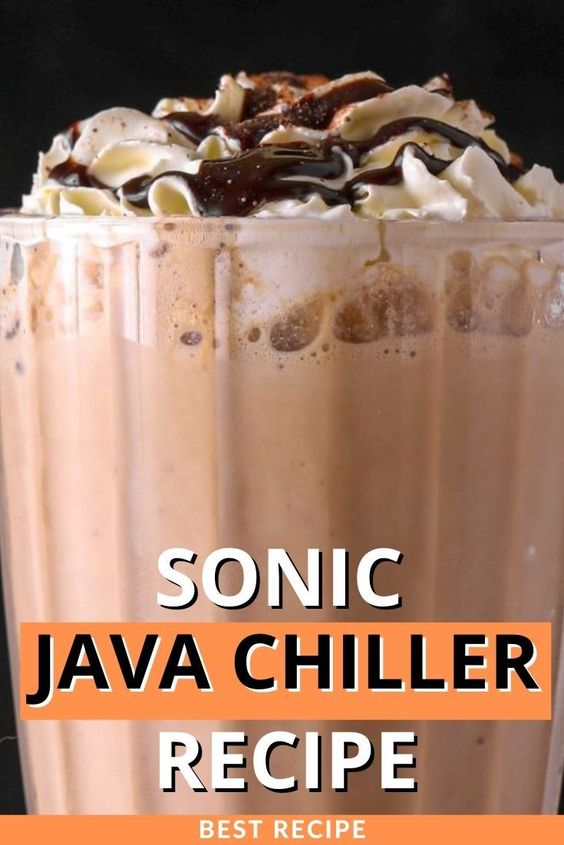 Sonic Java Chiller Recipe