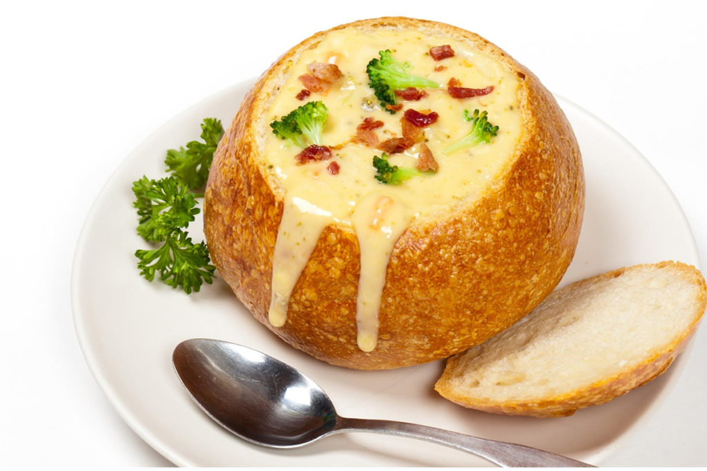 Bread Bowl - What to Serve with Broccoli Cheese Soup 