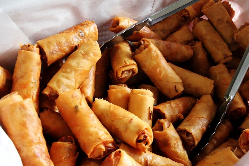side of eggrolls - what to serve with fried rice