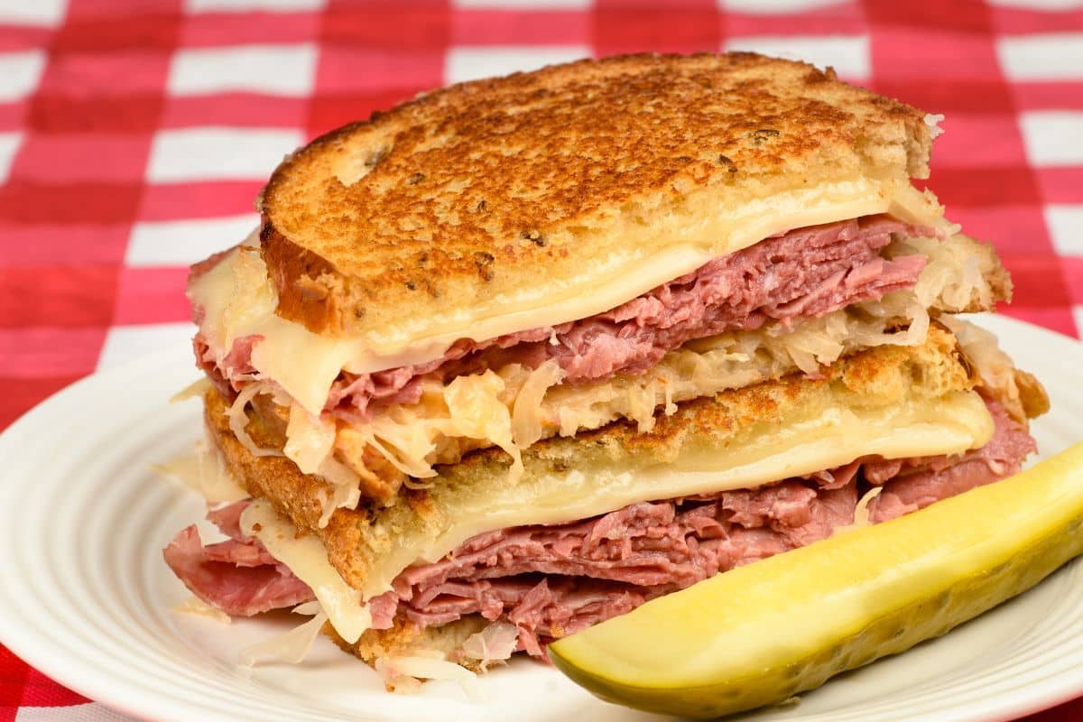 Reuben Sandwich with Dill Pickle - What to Serve with Reuben Sandwiches