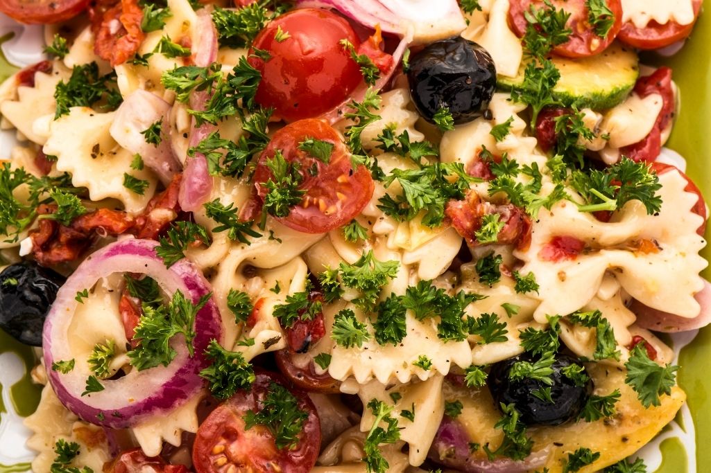 bow tie pasta salad - what to serve with pasta salad