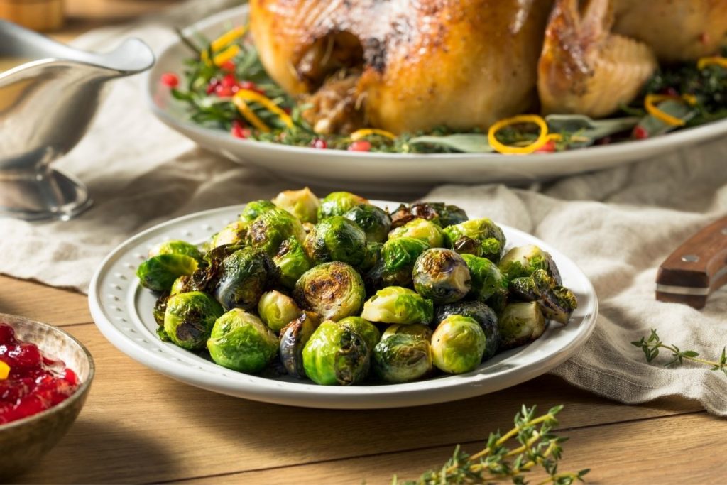 Roasted Brussels Sprouts - Lemon Chicken Sides