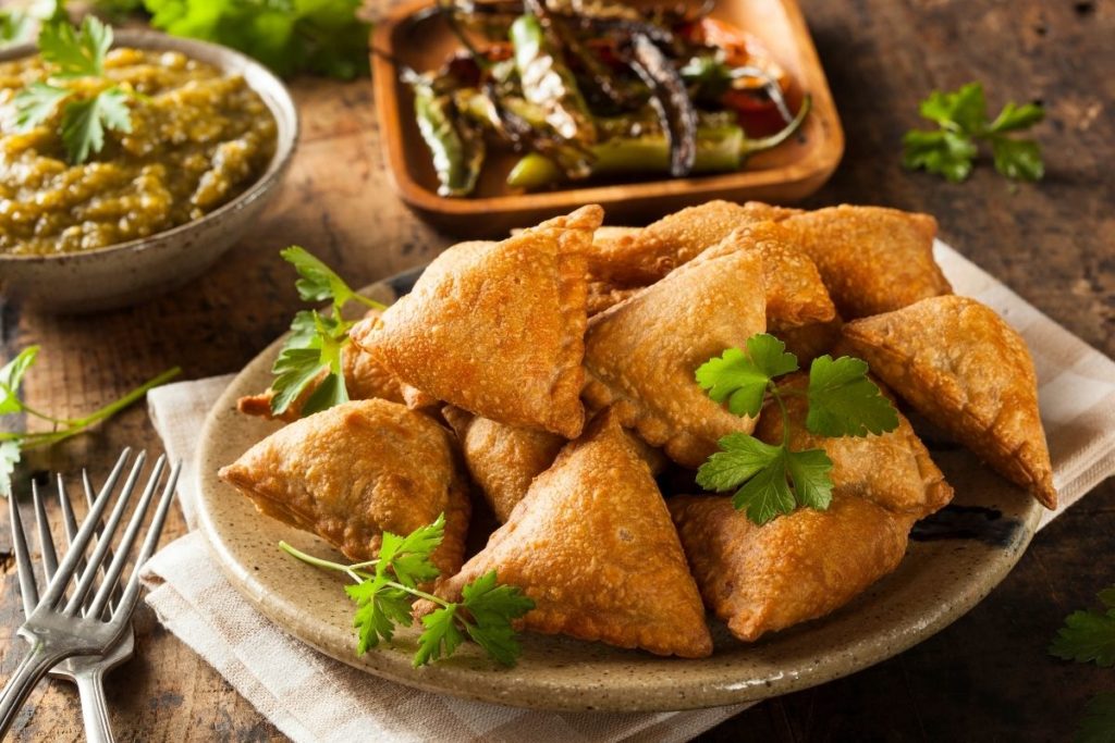 Samosa Side Dish for Butter Chicken