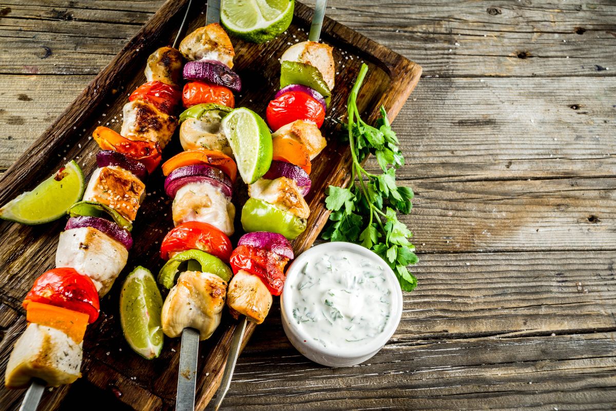 kabobs with tzatziki sauce - best sides for kabobs