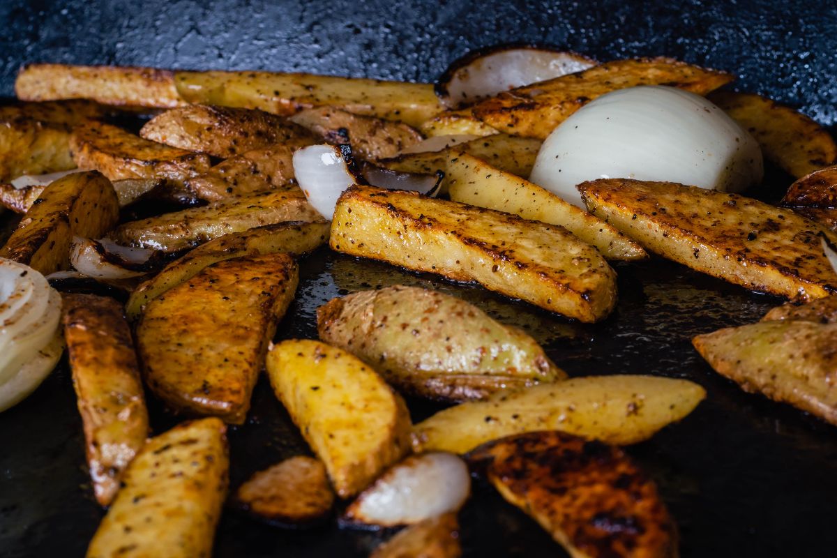 Pan-Fried Potatoes and Onions