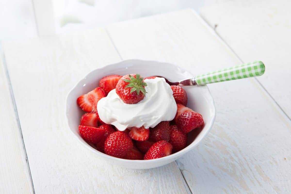Strawberry with Whipped Cream