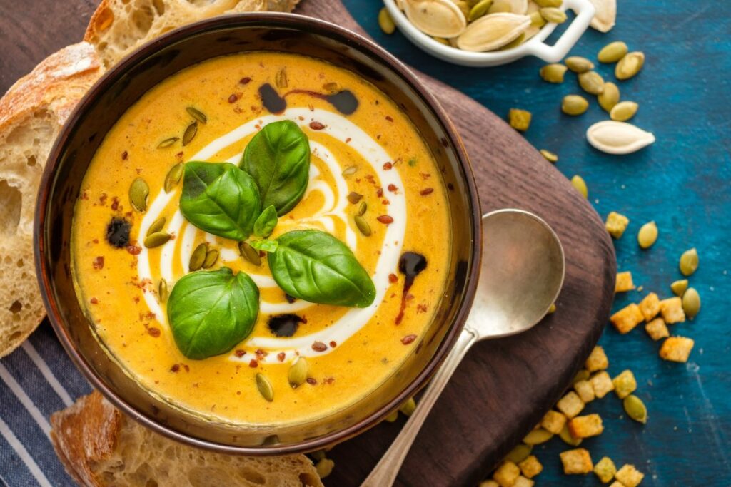 Pumpkin Soup - Best Healthy Sides for Sandwiches