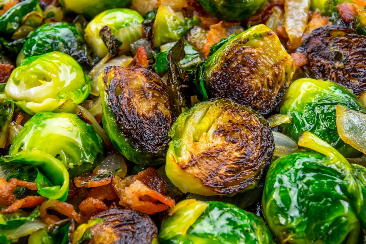 roasted brussel sprouts - best side dishes for seafood boil