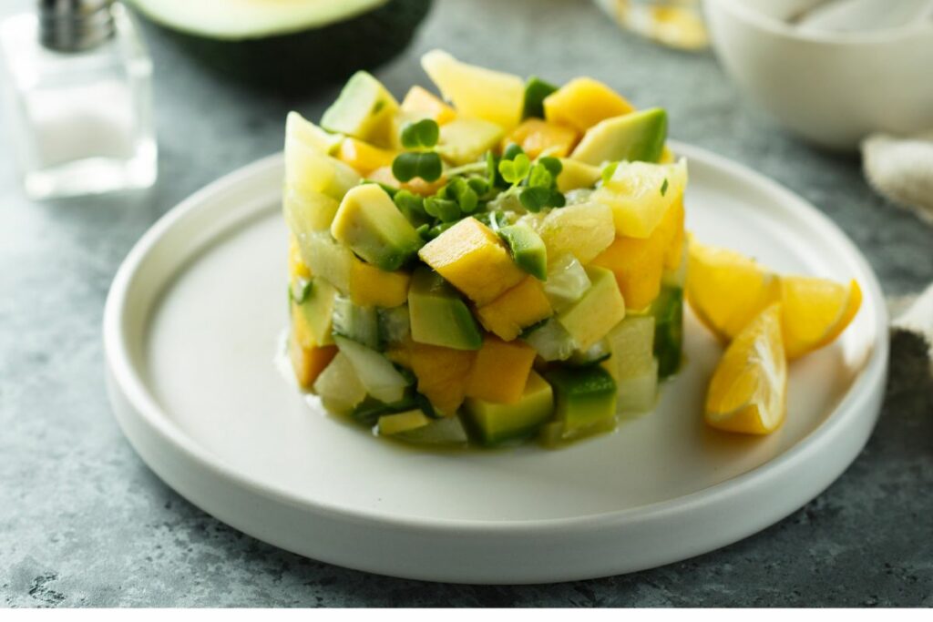 Avocado, Mango, and Peanut Salad - Best Healthy Sides for Pulled Pork