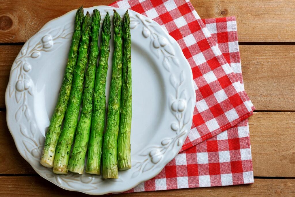 Broiled Asparagus - What to Serve with Crab Cakes