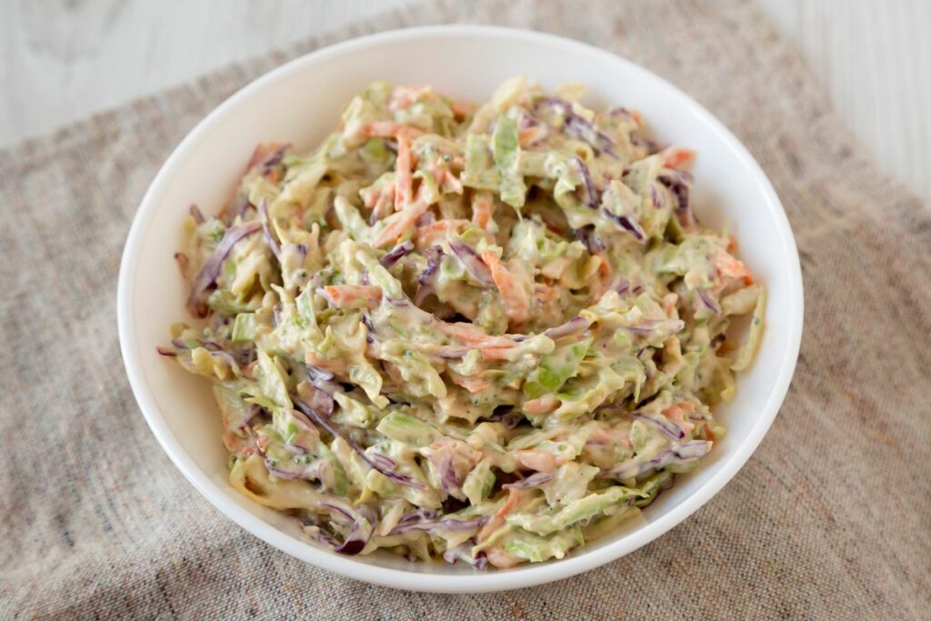 Best Creamy Coleslaw - What to Serve with Salmon Patties