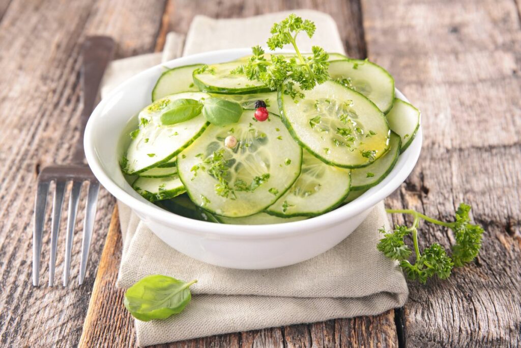 Cucumber Salad - Best Healthy Sides for Brats