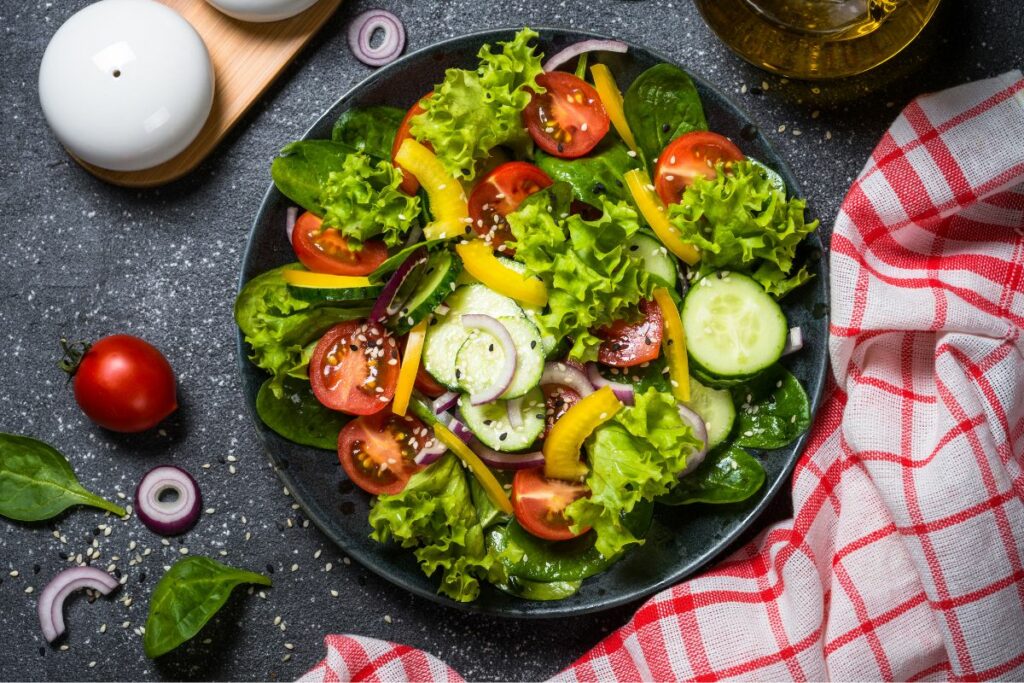 Best Fresh Vegetable Salad - What to serve with trout