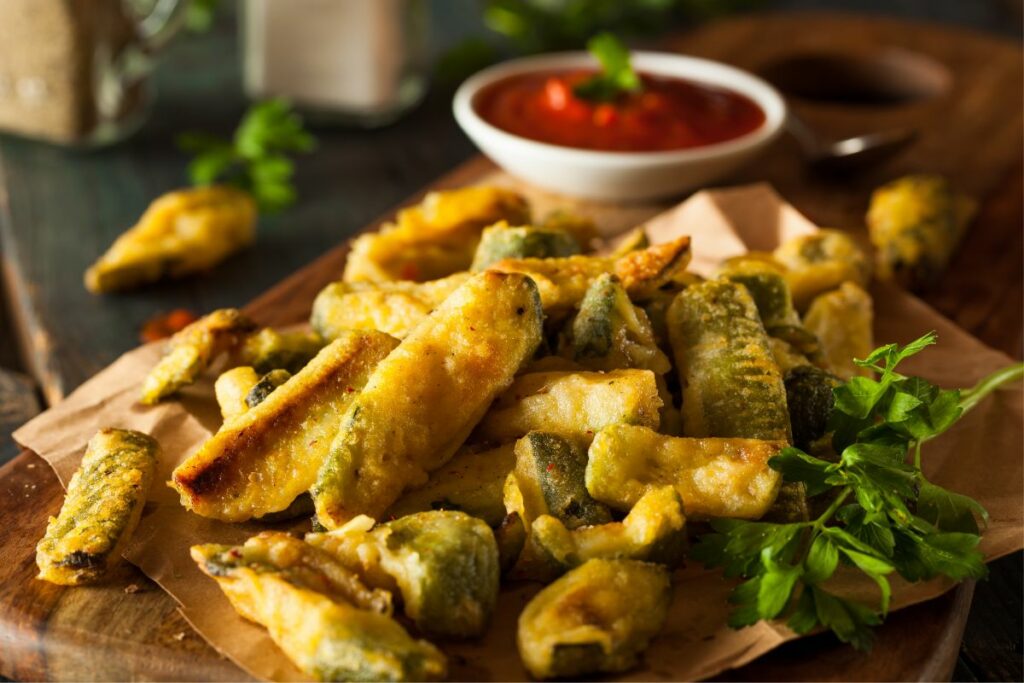 Best Fried Zucchini - What to Serve with Cacio e Pepe